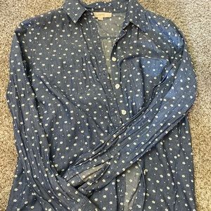 Floral Print Flannel/Blouse